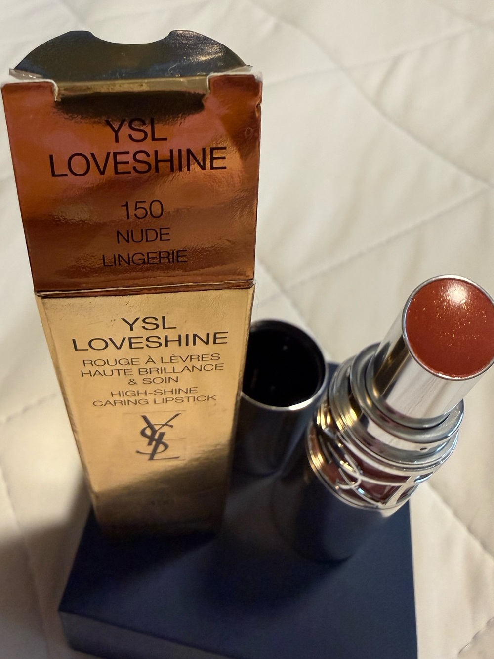 Yves Saint Laurent YSL Loveshine High-Shine Caring Lipstick Nude Lingerie (150)